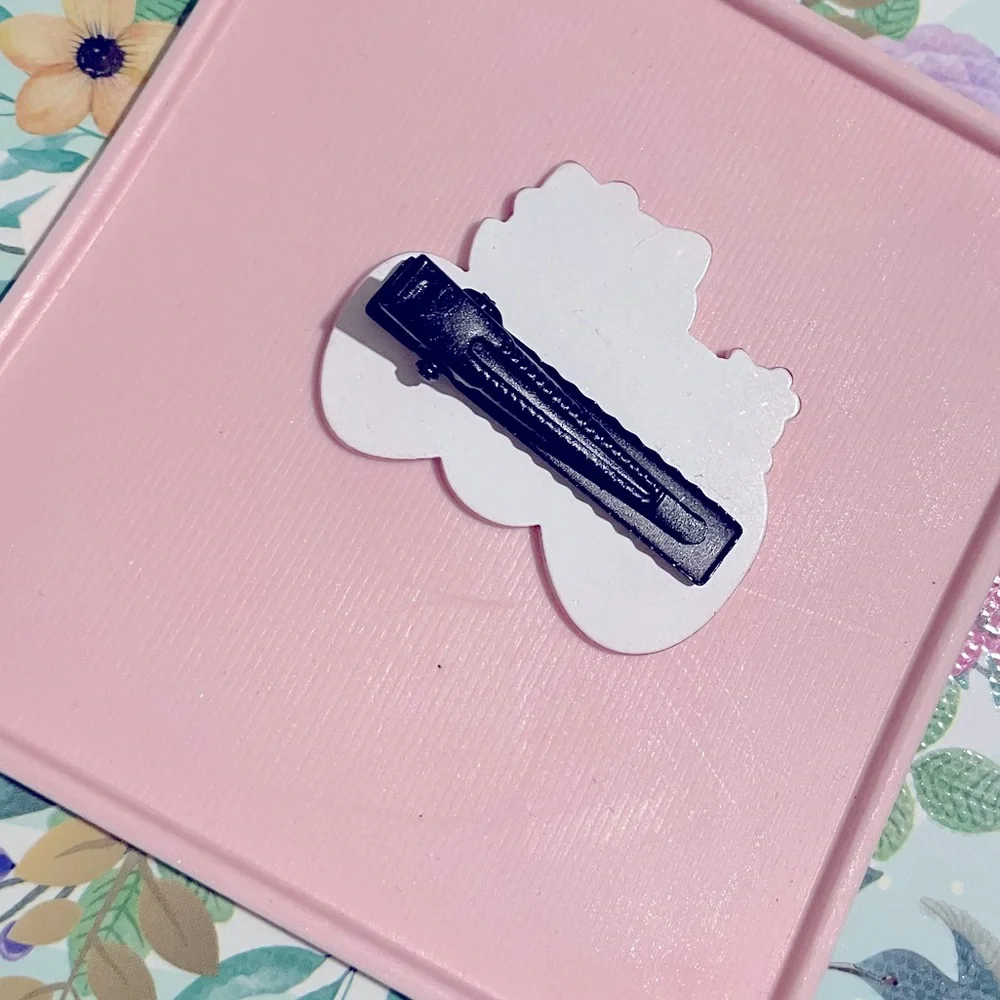 Hello Kitty Pink Polka Dot Hair Clip